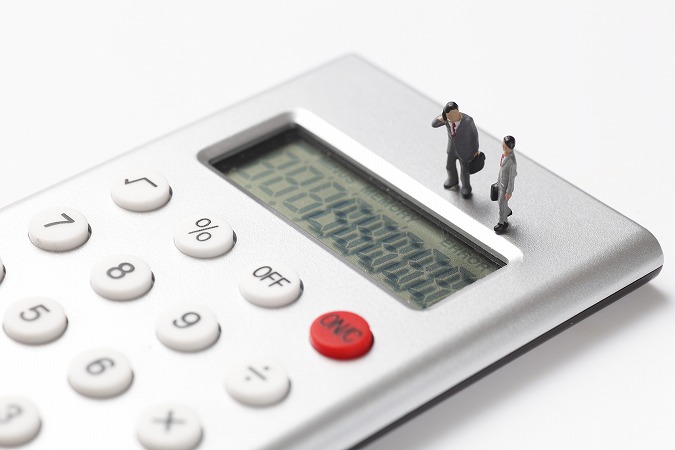 電卓とサラリーマン